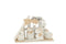 J-Line decoratie Kerststal - hout/polyresin - wit/beige - small