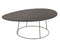 J-Line salontafel Ovaal - hout/metaal - donkerbruin