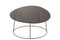 J-Line salontafel Ovaal - hout/metaal - donkerbruin