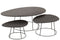 J-Line salontafel Ovaal - hout/metaal - donkerbruin
