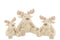 REINDE+SCARF SIT TEX WHI/BEI L