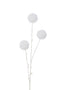 BR 3 POMPOMS SNOW PLAST WHITE