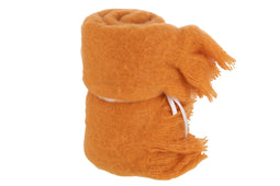 THROW FRINGES POLY ORANGE