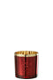HURRICANE GOLD RIM GLASS RED L
