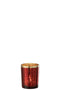 HURRICANE GOLD RIM GLASS RED M