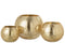 J-Line figuur Soldaat - polyester - wit/goud - small