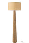 J-Line wereldbol Op Voet - hout - grijs/zwart - medium