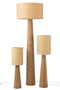 J-Line wereldbol Op Voet - hout - grijs/zwart - medium
