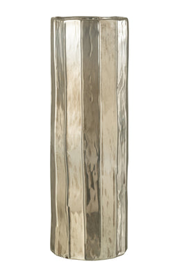 VASE ARY CLAY SILVER L