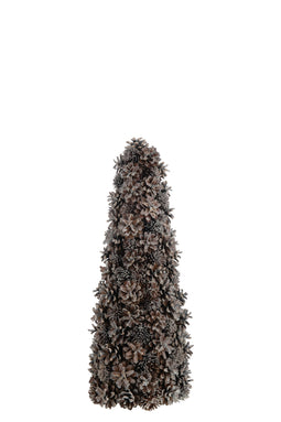 CONE DECO PINECONES DARK BRN S