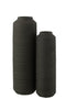 VASE CYLINDRICAL CLAY BLACK L