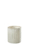 CANDLEHOLDER EZY GLASS WH M