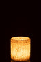 CANDLEHOLDER EZY GLASS WH M