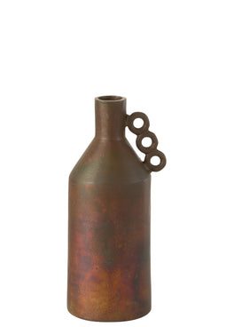 J-Line vaas Odin - bloemenvaas - aluminium - brons - small - 35 cm