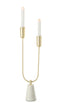 CANDLEHOLDER DUNE MAR/IR GD/WH