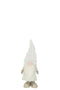 J-Line figuur Kabouter Veren - textiel - beige - small