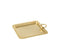 J-Line Mile plateau - dienblad - metaal - goud - small - woonaccessoires