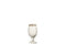 J-Line Rand glas - drinkglas - goud - 8 stuks - woonaccessoires