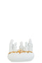 J-Line decoratie Kerststal 3 Koningen Op Steen - polyresin - wit/goud