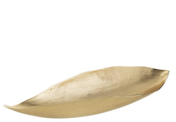 J-Line Blad plateau - dienblad - metaal - goud - large - woonaccessoires