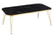 COFFEE TABLE PB/METAL GOLD/BL