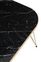 COFFEE TABLE PB/METAL GOLD/BL