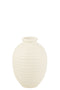 FLOWER POT OVAL TERRACOTT WH S