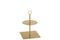 J-Line 2 Niveaus Cake plateau - taartplateau - metaal - goud - woonaccessoires