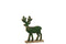 J-Line figuur Rendier - hout - groen - medium