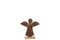 J-Line figuur Engel Op Voet Vernist - hout- bruin - medium