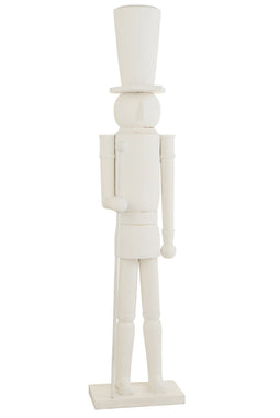 NUTCRACKER SNOW WOOD WHITE L