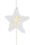 HANGER STARS COT MACHE WH/GD