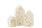 S/3 HOUSES LED PORCELAIN WH