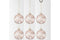 J-Line kerstbal Takken - glas - lichtroze - small - doos van 6