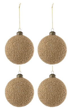 B4 XMAS BAUBLE PEARLS GL GD L