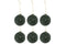 B6 XMAS BAUBLE DOTS VEL GRN/GD