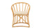 J-Line stoel + kussen - jute/textiel - naturel/wit