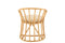 J-Line stoel + kussen - jute/textiel - naturel/wit