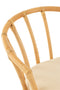 J-Line stoel + kussen - jute/textiel - naturel/wit