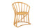J-Line stoel + kussen - jute/textiel - naturel/wit