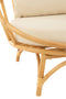 CHAIR+CUSH RATT/TEXTILE NAT/WH