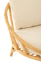 CHAIR+CUSH RATT/TEXTILE NAT/WH