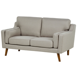 Beliani LOKKA - Tweezitsbank - Lichtbruin - Polyester