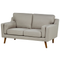 Beliani LOKKA - Tweezitsbank - Lichtbruin - Polyester