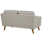 Beliani LOKKA - Tweezitsbank - Lichtbruin - Polyester