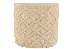 FLOWERPOT IBIZA CEMENT WH XL