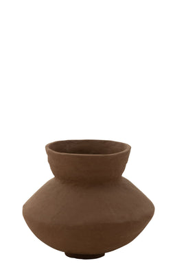 POT ARCH PAP MACHE BROWN S