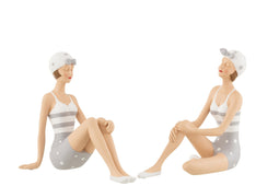WOMAN SWIM SIT PO WH/GR L ASS2