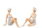 WOMAN SWIM SIT PO WH/GR L ASS2