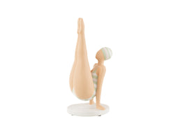 WOMAN YOGA ON HANDS POLY GREEN